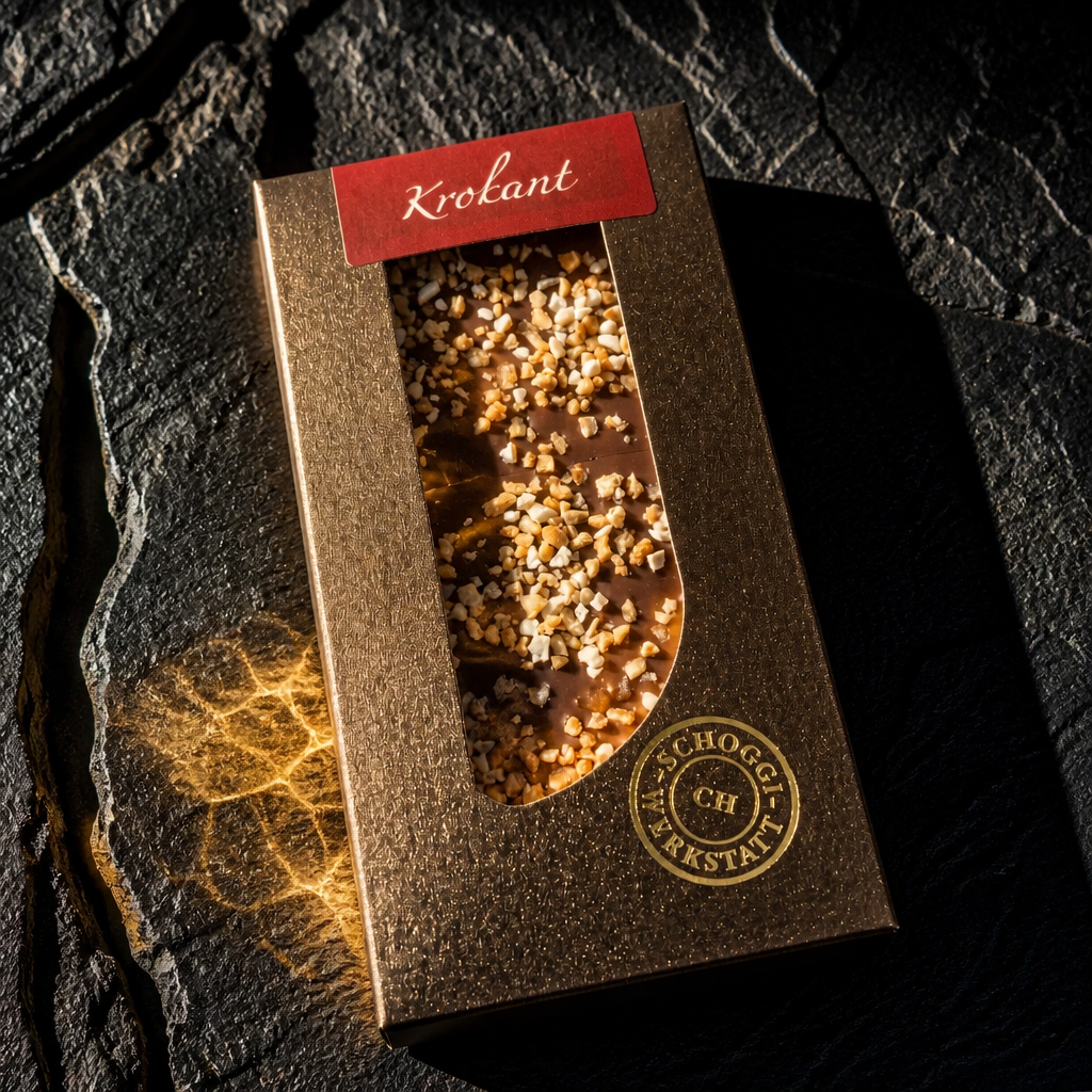 Zartbitterschokolade mit Krokant